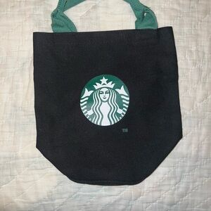 Starbucks Black Tote with Green Accents